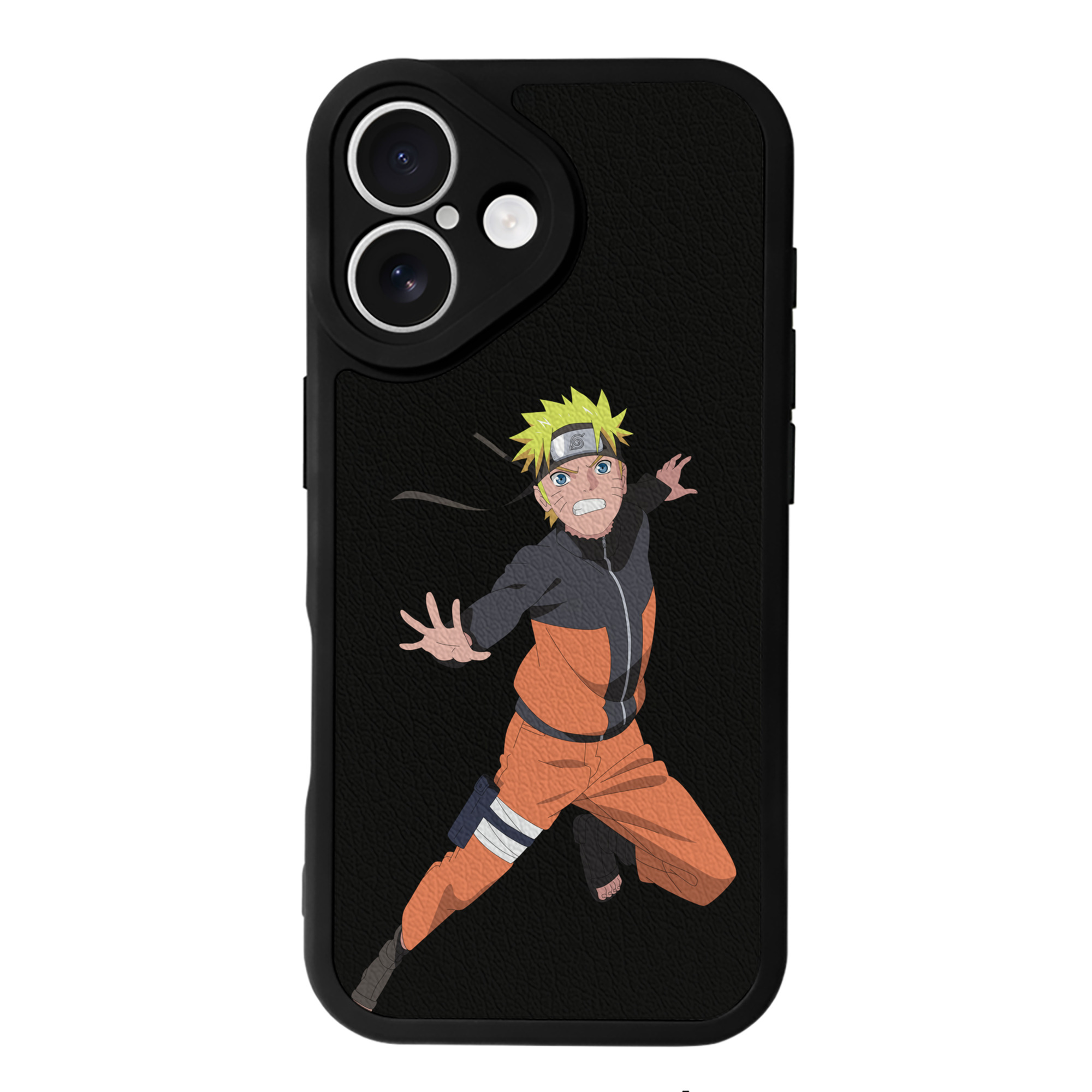 （画像用） NARUTO -ナルト- うずまき ナルト Uzumaki Naruto 【iPhone 16シリーズ対応】シリコンスマホケース（レザー調） 材質：シリコン